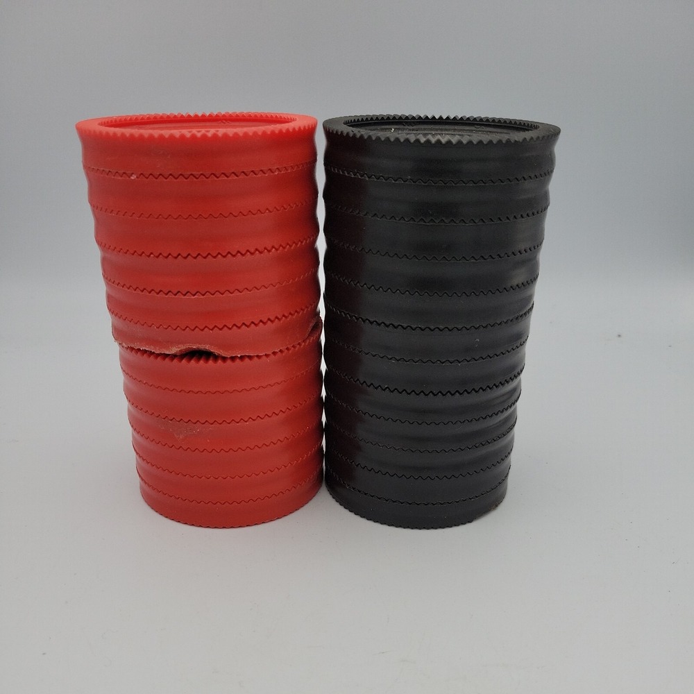 12 Red & 12 Black Large Jumbo 3" Rug Checkers Plastic Game Replacement 24 Pieces